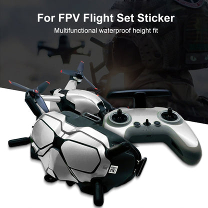 FPV-TZ-SF 4 in 1 Waterproof Anti-Scratch Decal Skin Wrap Stickers Personalized Film Kits for DJI FPV Drone & Goggles V2 & Remote Control & Rocker(Graffiti) - Protective Film & Stickers by PMC Jewellery | Online Shopping South Africa | PMC Jewellery | Buy Now Pay Later Mobicred