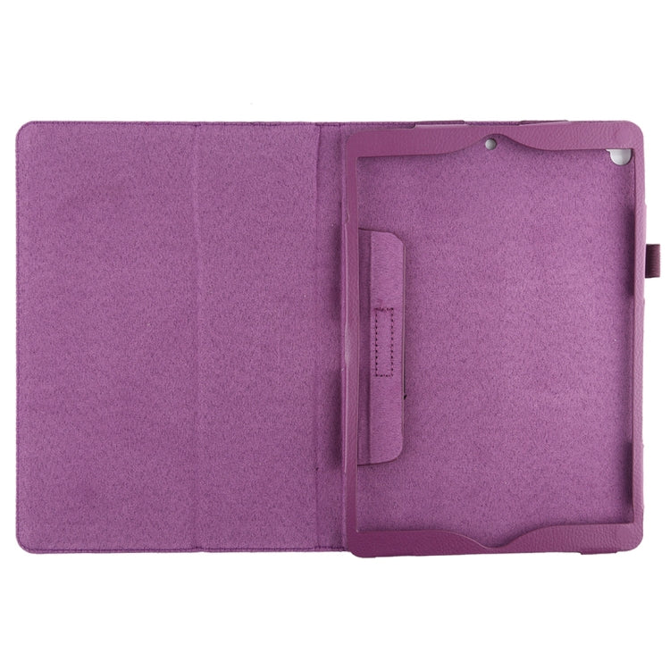 Litchi Texture Horizontal Flip Leather Case with Holder For iPad 10.5 / iPad 10.2 2021 / 2020 / 2019(Purple) - iPad 10.2 Cases by PMC Jewellery | Online Shopping South Africa | PMC Jewellery