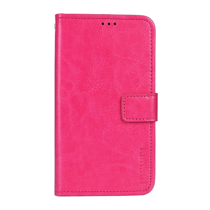 For Wiko Y51 idewei Crazy Horse Texture Horizontal Flip Leather Case with Holder & Card Slots & Wallet(Rose Red) - Wiko by idewei | Online Shopping South Africa | PMC Jewellery | Buy Now Pay Later Mobicred