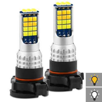 2 PCS V6 H16 DC9-36V 30W 3000LM IP65 Car LED Double Color Fog Light with 30LEDs SMD-2525 Lamp - Fog / Driving Lights by PMC Jewellery | Online Shopping South Africa | PMC Jewellery | Buy Now Pay Later Mobicred