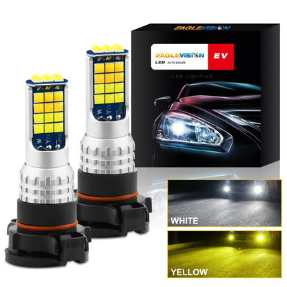 2 PCS V6 H16 DC9-36V 30W 3000LM IP65 Car LED Double Color Fog Light with 30LEDs SMD-2525 Lamp - Fog / Driving Lights by PMC Jewellery | Online Shopping South Africa | PMC Jewellery | Buy Now Pay Later Mobicred