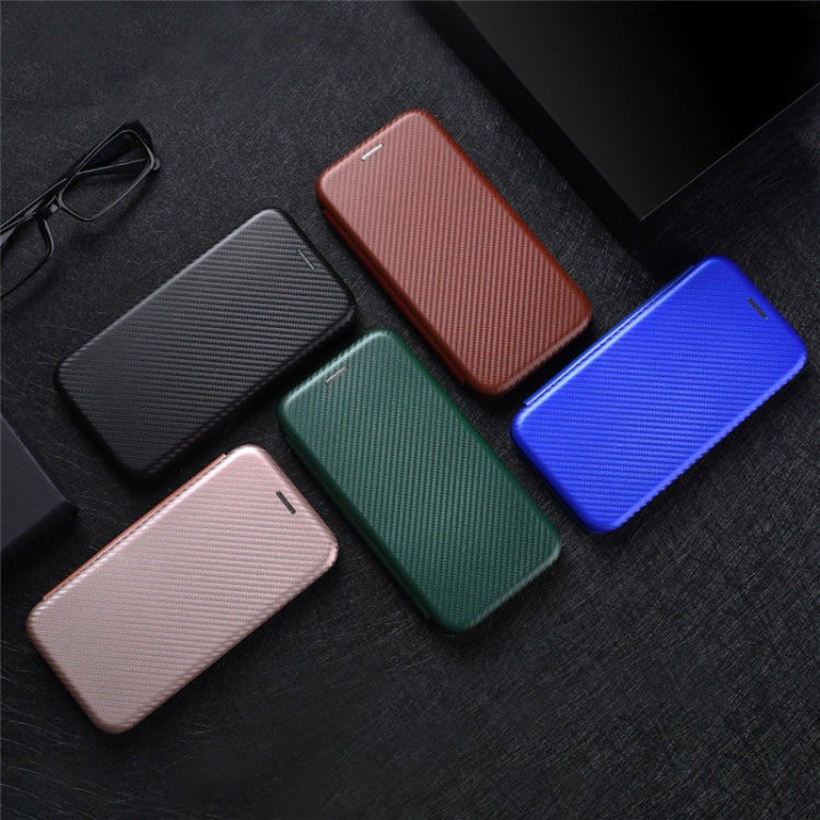 For Doogee X96 Pro Carbon Fiber Texture Horizontal Flip TPU + PC + PU Leather Case with Card Slot(Green) - More Brand by PMC Jewellery | Online Shopping South Africa | PMC Jewellery | Buy Now Pay Later Mobicred