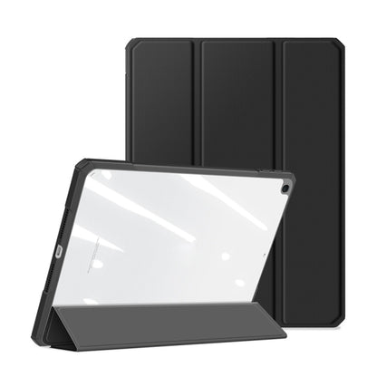 For iPad 10.2 2021 / 2020 / 2019 DUX DUCIS TOBY Series Shockproof PU Leather + PC + TPU Horizontal Flip Case with Holder & Pen Slot & Sleep / Wake-up Function(Black) - iPad 10.2 Cases by DUX DUCIS | Online Shopping South Africa | PMC Jewellery | Buy Now Pay Later Mobicred