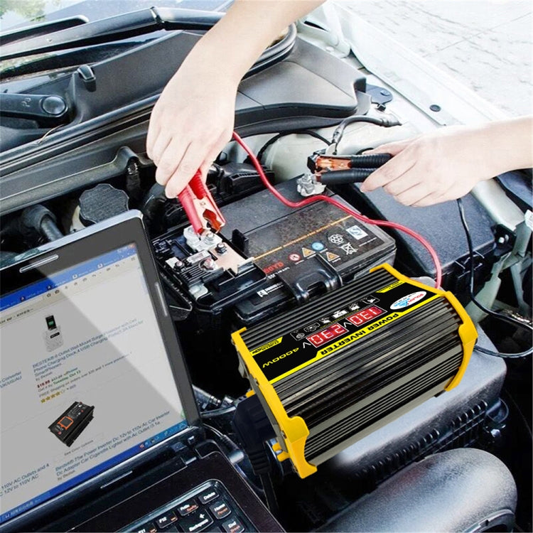 Legend II Generation 12V to 110V 4000W Modified Square Wave Car Power Inverter(Black) - Modified Square Wave by PMC TechLife | Online Shopping South Africa | PMC TechLife | Buy Now Pay Later Mobicred