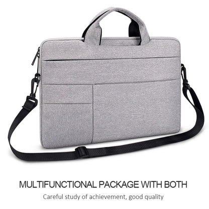 ND05SDJ Oxford Cloth + Nylon Laptop Portable Shoulder Bag, Size:15.6 inch(Deep Space Gray) - 15.6 - 17 inch by PMC Jewellery | Online Shopping South Africa | PMC Jewellery | Buy Now Pay Later Mobicred