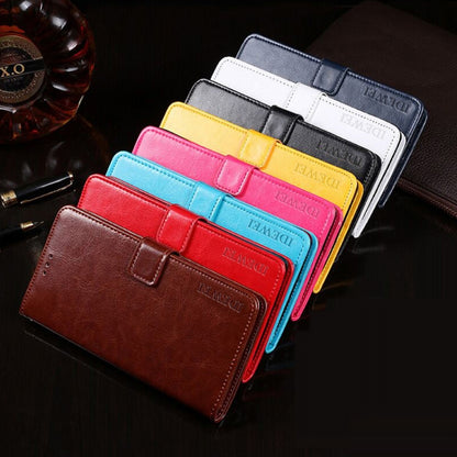 For Blackview A90 idewei Crazy Horse Texture Horizontal Flip Leather Case with Holder & Card Slots & Wallet(Rose Red) - More Brand by idewei | Online Shopping South Africa | PMC Jewellery | Buy Now Pay Later Mobicred
