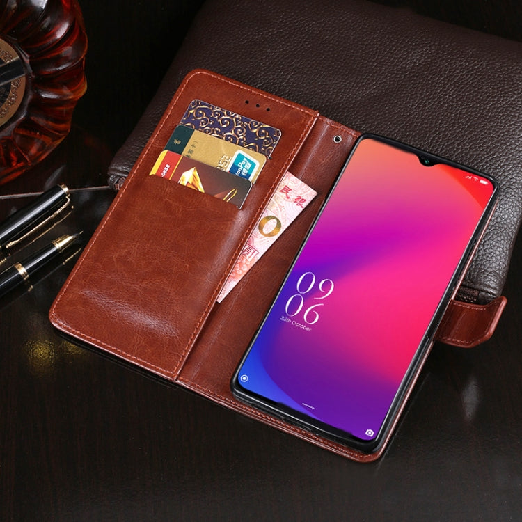 For Doogee X95 / X95 Pro idewei Crazy Horse Texture Horizontal Flip Leather Case with Holder & Card Slots & Wallet(Brown) - More Brand by idewei | Online Shopping South Africa | PMC Jewellery | Buy Now Pay Later Mobicred