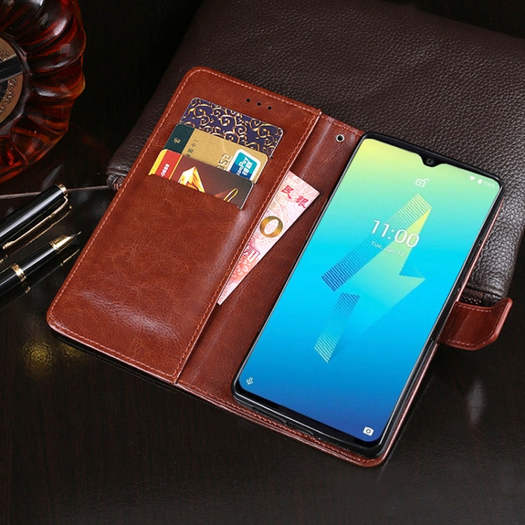 For Wiko Power U10 idewei Crazy Horse Texture Horizontal Flip Leather Case with Holder & Card Slots & Wallet(Black) - Wiko by idewei | Online Shopping South Africa | PMC Jewellery | Buy Now Pay Later Mobicred