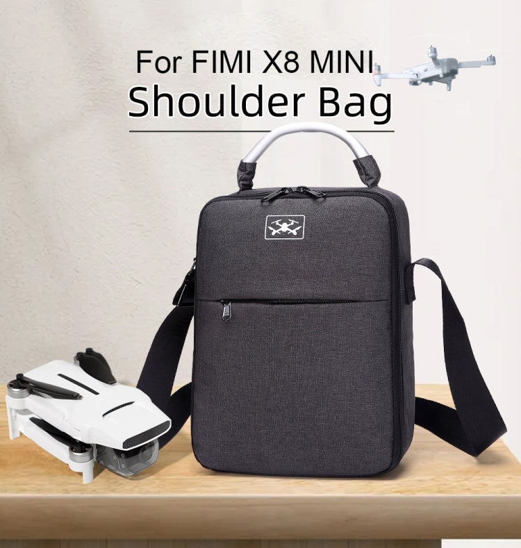 Shockproof Waterproof Single Shoulder Storage Bag Travel Carrying Cover Case Box for FIMI X8 mini(Black + Black Liner) -  by PMC Jewellery | Online Shopping South Africa | PMC Jewellery | Buy Now Pay Later Mobicred