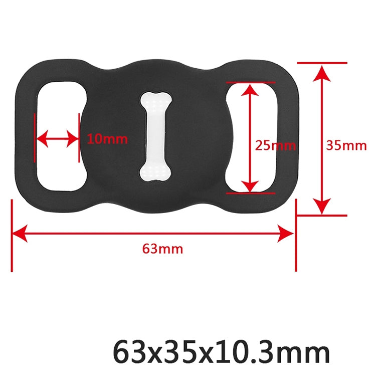 Shockproof Anti-scratch Silicone Case Protective Cover, Style: Bones, Model:For AirTag(Gray) - Other by PMC TechLife | Online Shopping South Africa | PMC TechLife