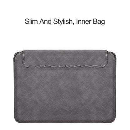 PU03 Lightweight Sheepskin Notebook Liner Bag, Size:14.1-15.4 inch(Deep Space Gray) - 15 inch by PMC Jewellery | Online Shopping South Africa | PMC Jewellery | Buy Now Pay Later Mobicred