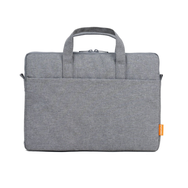 POFOKO A530 Series Portable Laptop Bag with Small Bag & Removable Strap, Size:14-15.4 inch(Light Gray) - 15 inch by POFOKO | Online Shopping South Africa | PMC Jewellery | Buy Now Pay Later Mobicred