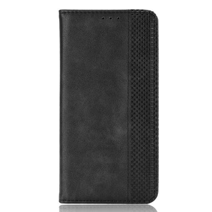 For Doogee X96 Pro Magnetic Buckle Retro Crazy Horse Texture Horizontal Flip Leather Case with Holder & Card Slots & Photo Frame(Black) - More Brand by PMC Jewellery | Online Shopping South Africa | PMC Jewellery | Buy Now Pay Later Mobicred