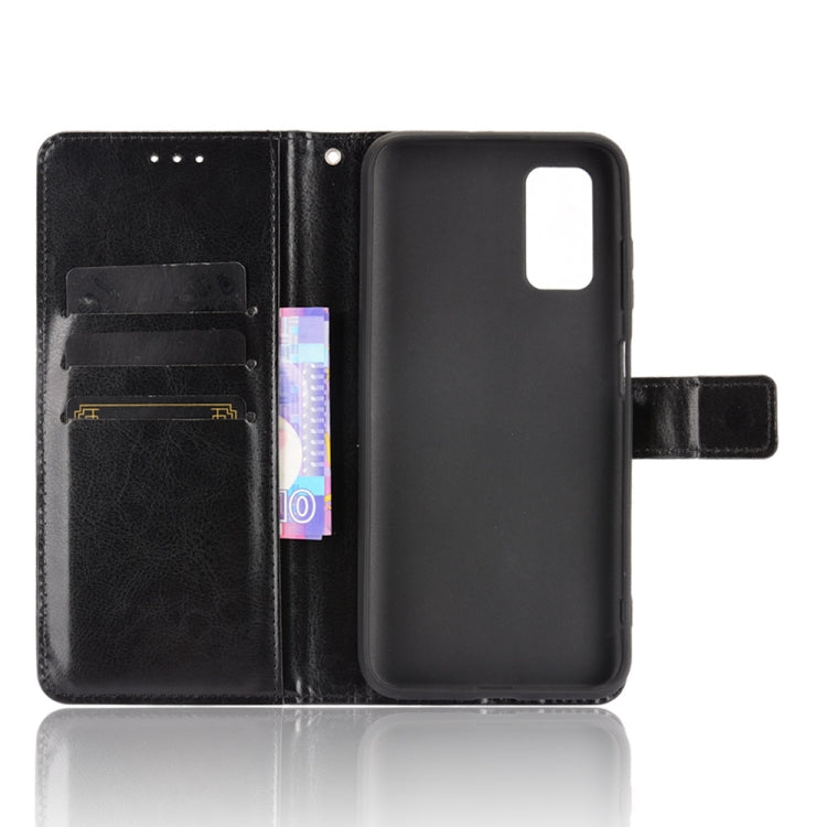 For Blackview A90 Crazy Horse Texture Horizontal Flip Leather Case with Holder & Card Slots & Lanyard(Black) - More Brand by PMC Jewellery | Online Shopping South Africa | PMC Jewellery | Buy Now Pay Later Mobicred