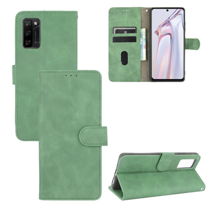 For Blackview A100 Solid Color Skin Feel Magnetic Buckle Horizontal Flip Calf Texture PU Leather Case with Holder & Card Slots & Wallet(Green) - More Brand by PMC Jewellery | Online Shopping South Africa | PMC Jewellery | Buy Now Pay Later Mobicred
