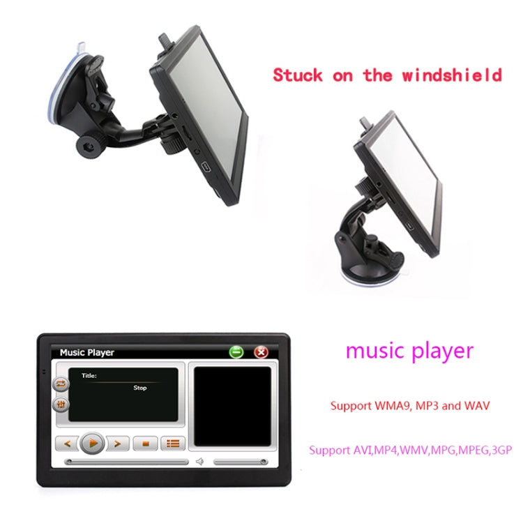 7 inch Car GPS Navigator 8G+256M Capacitive Screen High Configuration, Specification:South America Map - Car MP3 & MP4 & MP5 by PMC TechLife | Online Shopping South Africa | PMC TechLife | Buy Now Pay Later Mobicred