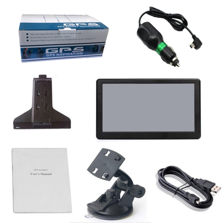 7 inch Car GPS Navigator 8G+256M Capacitive Screen High Configuration, Specification:South America Map - Car MP3 & MP4 & MP5 by PMC TechLife | Online Shopping South Africa | PMC TechLife | Buy Now Pay Later Mobicred