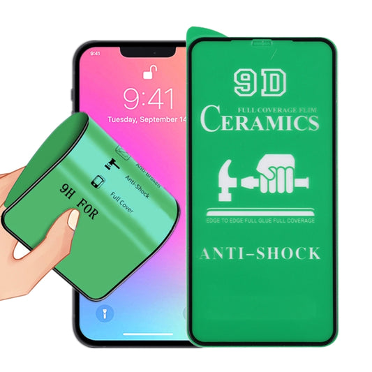 9D Full Screen Full Glue Ceramic Film For iPhone 16e / 14 / 13 / 13 Pro - Front Protector by PMC Jewellery | Online Shopping South Africa | PMC Jewellery | Buy Now Pay Later Mobicred