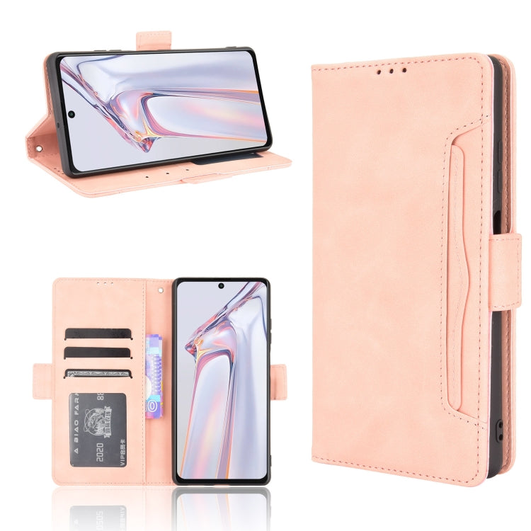 For Blackview A100 Skin Feel Calf Pattern Horizontal Flip Leather Case with Holder & Card Slots & Photo Frame(Pink) - More Brand by PMC Jewellery | Online Shopping South Africa | PMC Jewellery