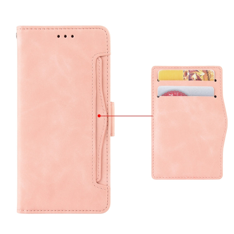 For Blackview A100 Skin Feel Calf Pattern Horizontal Flip Leather Case with Holder & Card Slots & Photo Frame(Pink) - More Brand by PMC Jewellery | Online Shopping South Africa | PMC Jewellery