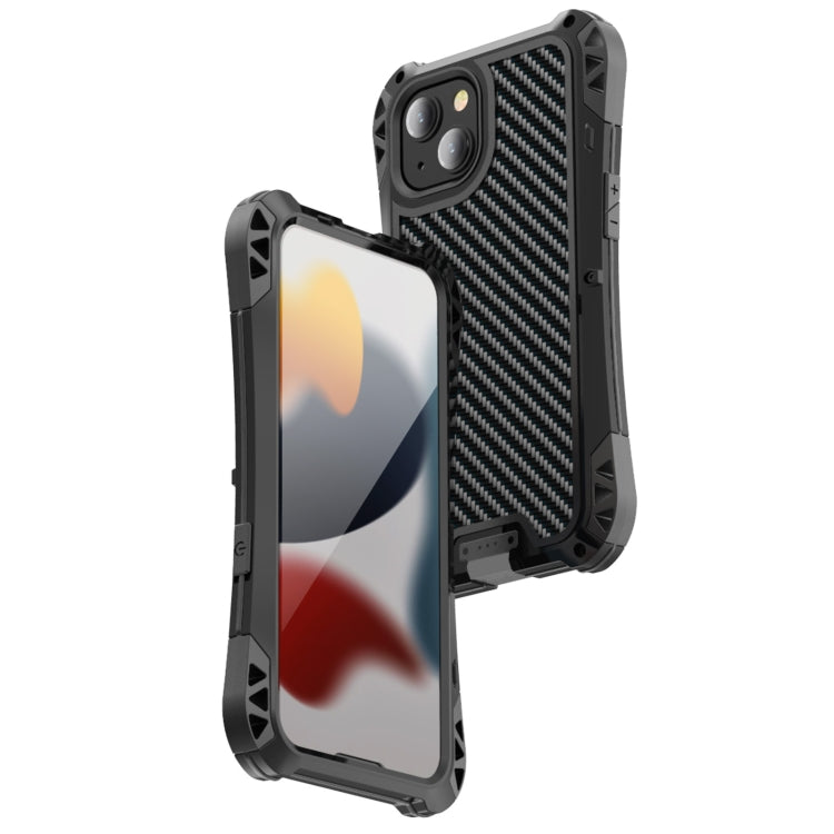 For iPhone 13 Pro R-JUST AMIRA Shockproof Dustproof Waterproof Metal Protective Case (Black) - iPhone 13 Pro Cases by R-JUST | Online Shopping South Africa | PMC TechLife