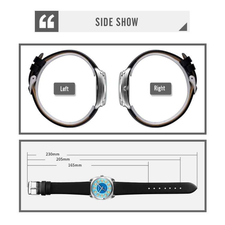 SKMEI Q029 Ladies Phone Number Pattern Dial Leather Strap Quartz Watch(Orange) - free shipping - PMC TechLife - Order now!