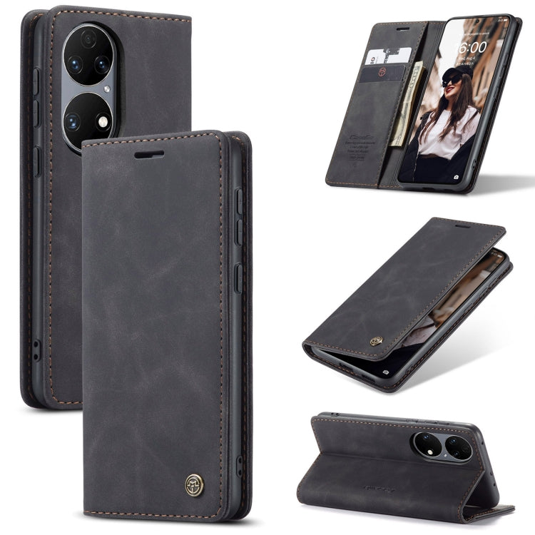 CaseMe 013 Multifunctional Horizontal Flip Leather Case with Holder & Card Slot & Wallet For Huawei P50(Black) - Huawei Cases by CaseMe | Online Shopping South Africa | PMC Jewellery | Buy Now Pay Later Mobicred