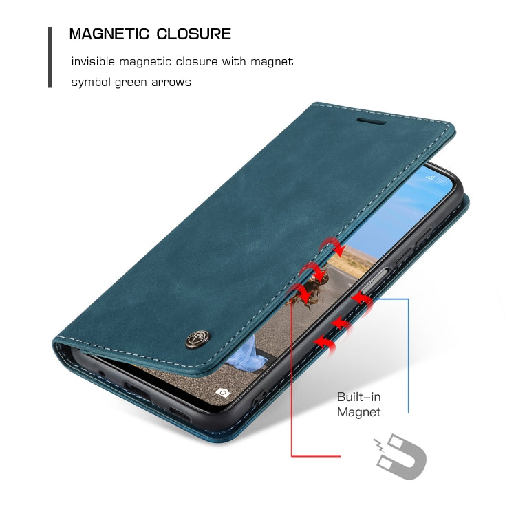 CaseMe 013 Multifunctional Horizontal Flip Leather Case with Holder & Card Slot & Wallet For Xiaomi Redmi Note 10 5G(Blue) - Xiaomi Cases by CaseMe | Online Shopping South Africa | PMC Jewellery | Buy Now Pay Later Mobicred