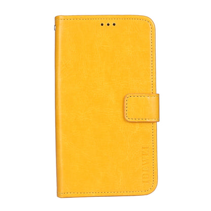 idewei Crazy Horse Texture Horizontal Flip Leather Case with Holder & Card Slots & Wallet For Doogee S97 Pro(Yellow) - More Brand by idewei | Online Shopping South Africa | PMC Jewellery | Buy Now Pay Later Mobicred