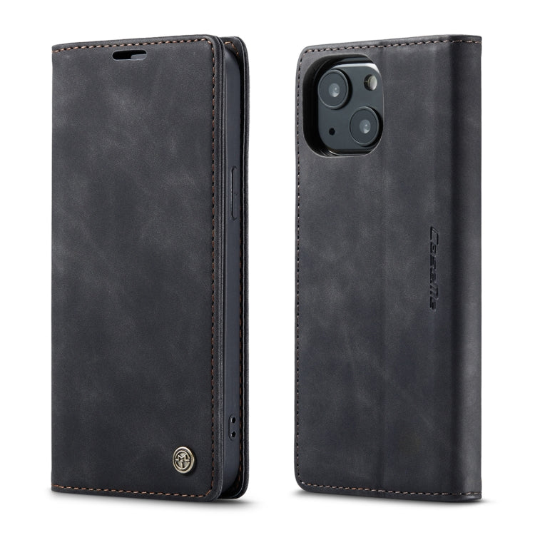 For iPhone 13 CaseMe-013 Multifunctional Retro Frosted Horizontal Flip Leather Case with Card Slot & Holder & Wallet(Black) - iPhone 13 Cases by CaseMe | Online Shopping South Africa | PMC Jewellery | Buy Now Pay Later Mobicred