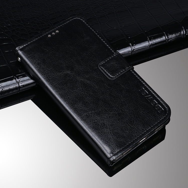 idewei Crazy Horse Texture Horizontal Flip Leather Case with Holder & Card Slots & Wallet For Doogee N40 Pro(Black) - More Brand by idewei | Online Shopping South Africa | PMC TechLife | Buy Now Pay Later Mobicred