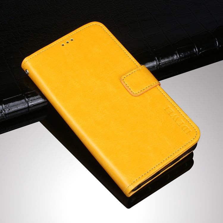 For Ulefone Armor 11 5G idewei Crazy Horse Texture Horizontal Flip Leather Case with Holder & Card Slots & Wallet(Yellow) - More Brand by idewei | Online Shopping South Africa | PMC Jewellery | Buy Now Pay Later Mobicred