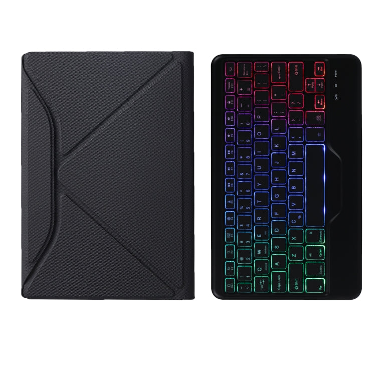 BM10S Backlight Edition Diamond Texture Detachable Bluetooth Keyboard Leather Tablet Case with Pen Slot & Triangular Back Support For Lenovo Smart Tab M10 HPD Plus TB-X606F 10.3 inch(Black) - free shipping - PMC TechLife - Order now!