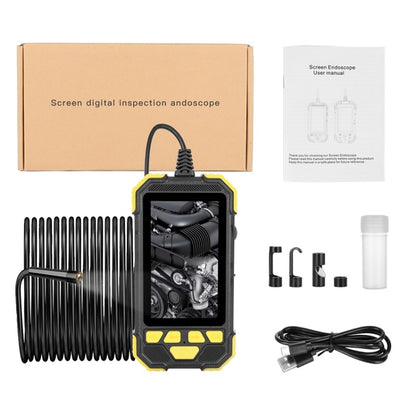 Y19 3.9mm Single Lens Hand-held Hard-wire Endoscope with 4.3-inch IPS Color LCD Screen, Cable Length:2m(Yellow) -  by PMC Jewellery | Online Shopping South Africa | PMC Jewellery | Buy Now Pay Later Mobicred