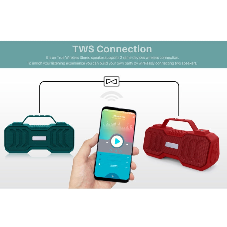 New Rixing NR-4500M Bluetooth 5.0 Portable Outdoor Karaoke Wireless Bluetooth Speaker with Microphone(Grey) - free shipping - PMC Jewellery - Order now!