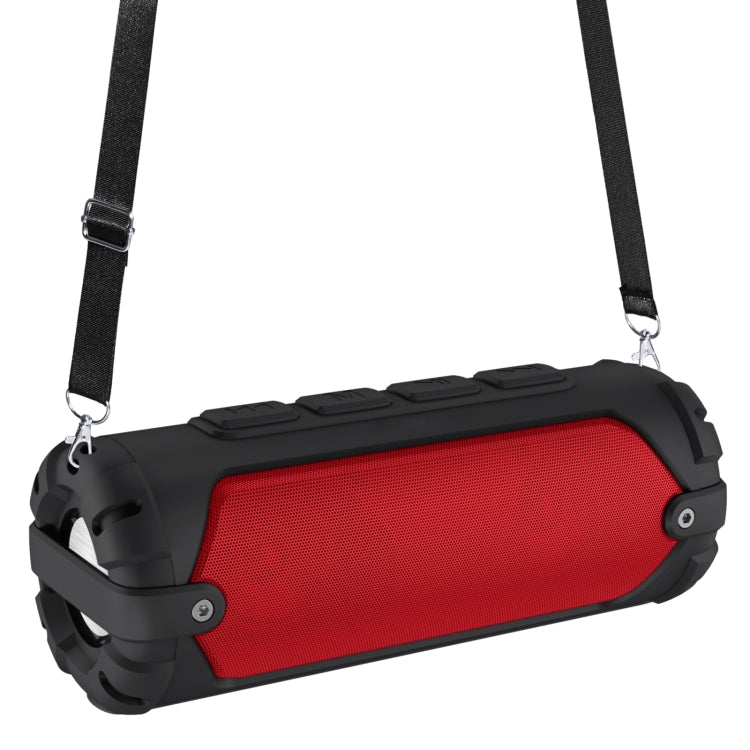 New Rixing NR-6013 Bluetooth 5.0 Portable Outdoor Wireless Bluetooth Speaker with Shoulder Strap(Red) - Desktop Speaker by NewRixing | Online Shopping South Africa | PMC Jewellery | Buy Now Pay Later Mobicred