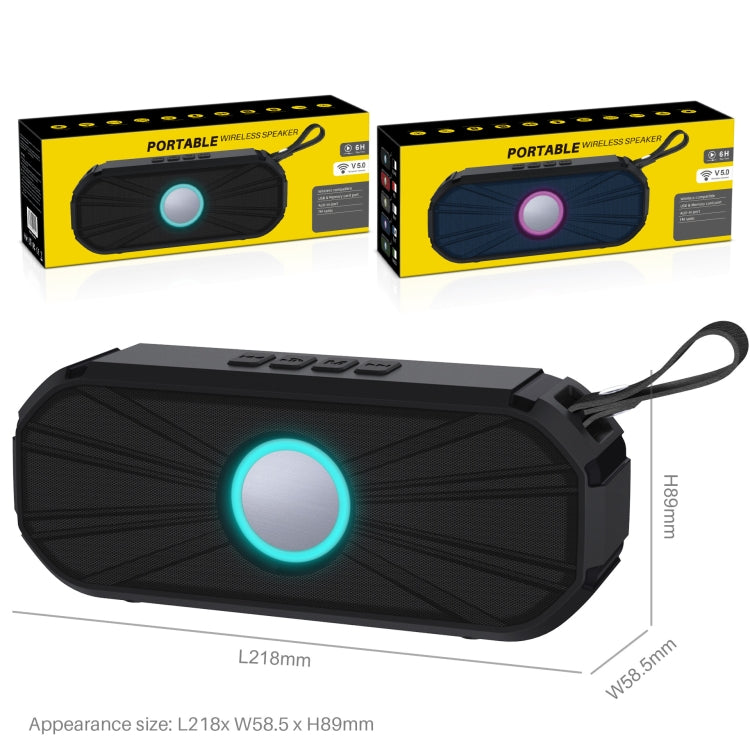 New Rixing NR-9012 Bluetooth 5.0 Portable Outdoor Wireless Bluetooth Speaker(Green) - free shipping - PMC Jewellery - Order now!
