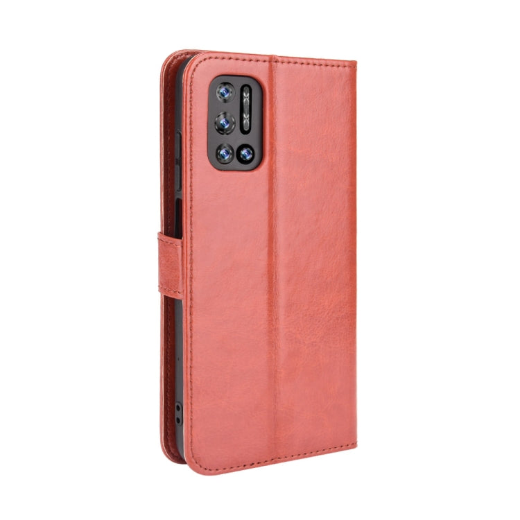 For Doogee N40 Pro Crazy Horse Texture Horizontal Flip Leather Case with Holder & Card Slots & Lanyard(Brown) - More Brand by PMC Jewellery | Online Shopping South Africa | PMC Jewellery | Buy Now Pay Later Mobicred