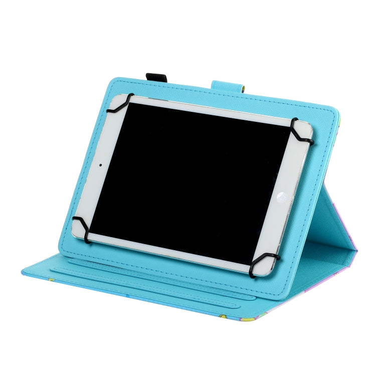 10 inch Universal Colored Drawing Horizontal Flip PU Leather Case with Holder & Card Slot(Panda) - 10 - 11 inch by PMC TechLife | Online Shopping South Africa | PMC TechLife | Buy Now Pay Later Mobicred