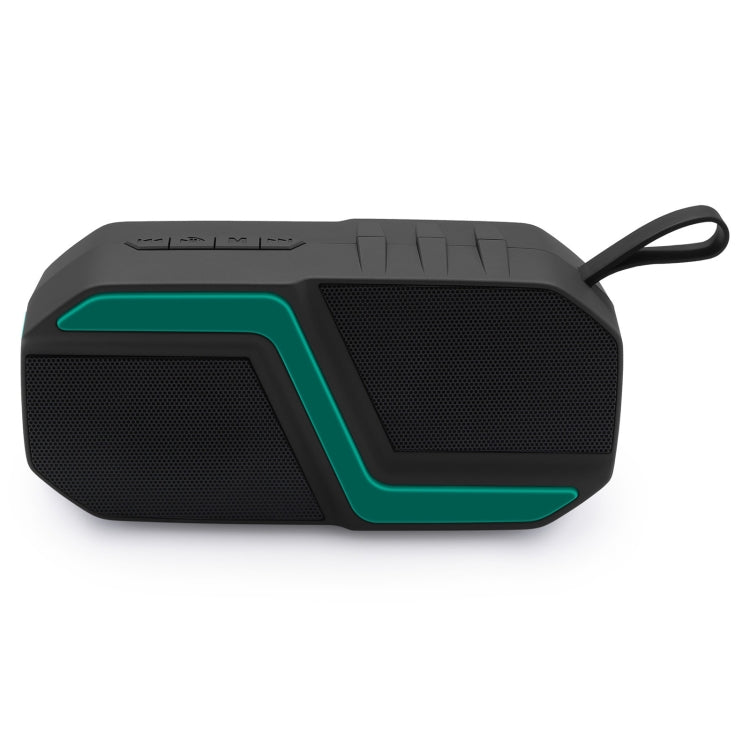 NewRixing NR-5019 Outdoor Portable Bluetooth Speaker, Support Hands-free Call / TF Card / FM / U Disk(Green) - free shipping - PMC Jewellery - Order now!
