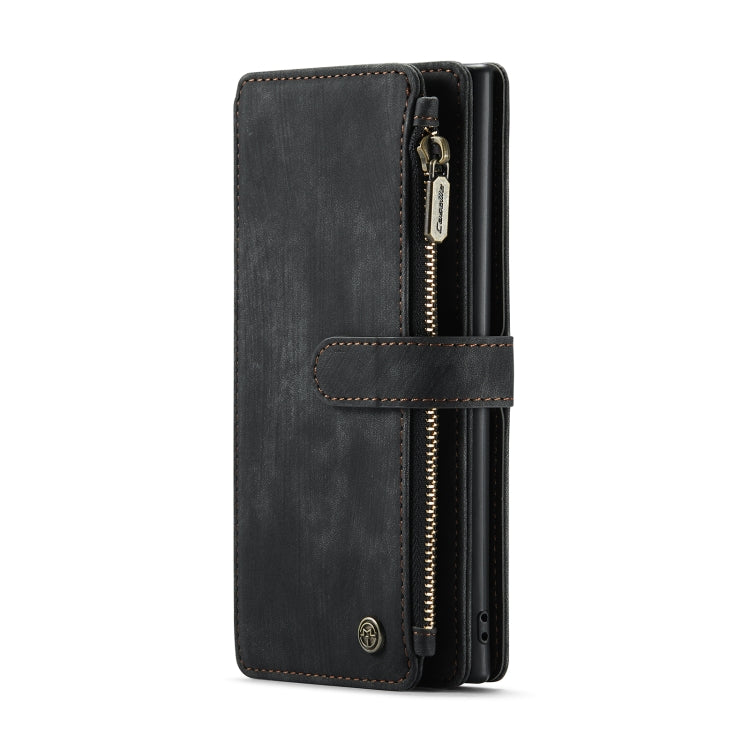 For Samsung Galaxy Note10+ CaseMe-C30 PU + TPU Multifunctional Horizontal Flip Leather Case with Holder & Card Slot & Wallet & Zipper Pocket(Black) - Galaxy Phone Cases by CaseMe | Online Shopping South Africa | PMC Jewellery | Buy Now Pay Later Mobicred