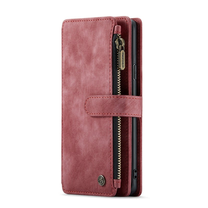 For Samsung Galaxy S9+ CaseMe-C30 PU + TPU Multifunctional Horizontal Flip Leather Case with Holder & Card Slot & Wallet & Zipper Pocket(Red) - Galaxy Phone Cases by CaseMe | Online Shopping South Africa | PMC Jewellery | Buy Now Pay Later Mobicred