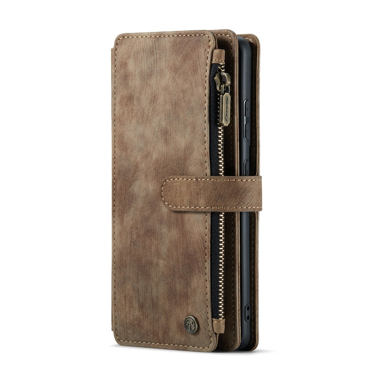 For Samsung Galaxy S20+ 5G CaseMe-C30 PU + TPU Multifunctional Horizontal Flip Leather Case with Holder & Card Slot & Wallet & Zipper Pocket(Brown) - Galaxy Phone Cases by CaseMe | Online Shopping South Africa | PMC Jewellery | Buy Now Pay Later Mobicred