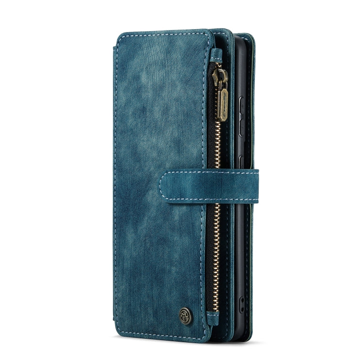 For Samsung Galaxy S20+ 5G CaseMe-C30 PU + TPU Multifunctional Horizontal Flip Leather Case with Holder & Card Slot & Wallet & Zipper Pocket(Blue) - Galaxy Phone Cases by CaseMe | Online Shopping South Africa | PMC Jewellery | Buy Now Pay Later Mobicred