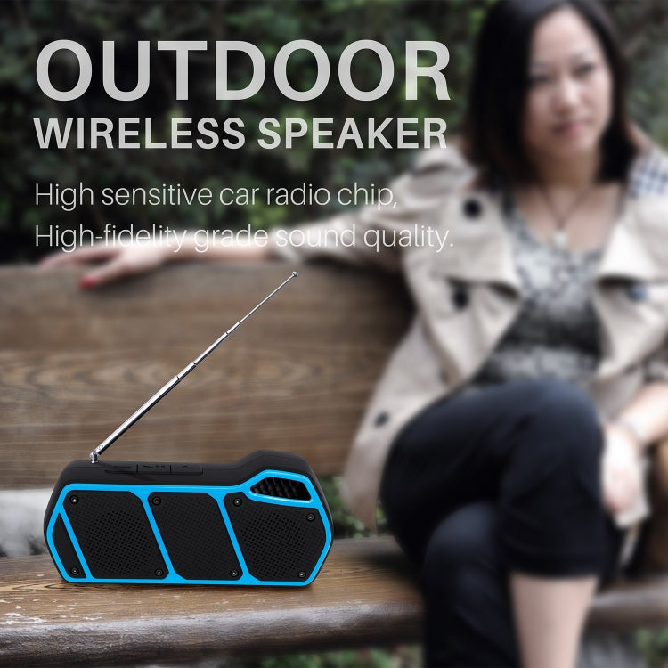 NewRixing NR-5011fm Outdoor Portable Bluetooth Speakerr, Support Hands-free Call / TF Card / FM / U Disk(Yellow) - Desktop Speaker by NewRixing | Online Shopping South Africa | PMC Jewellery | Buy Now Pay Later Mobicred