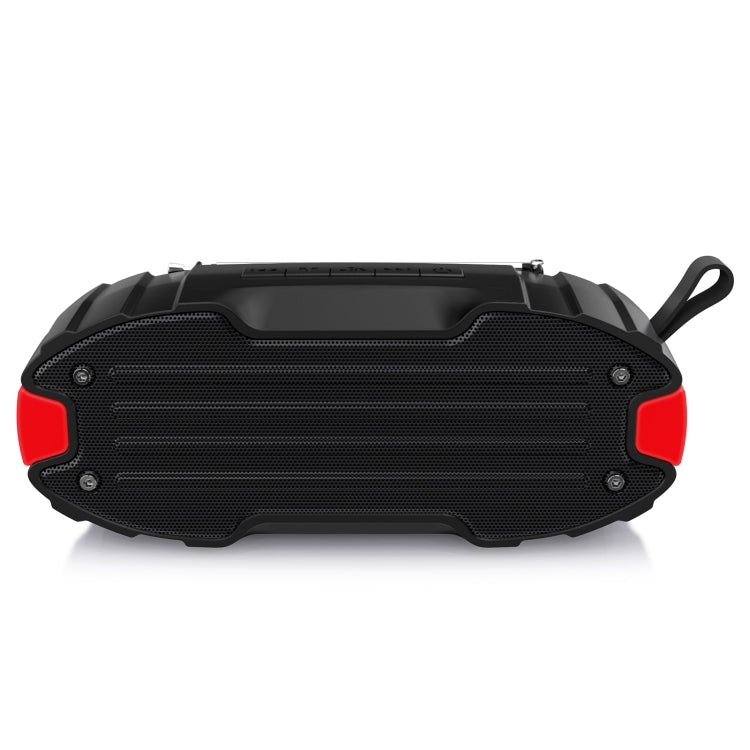 New Rixing NR-907FM TWS Outdoor Bluetooth Speaker Support Hands-free Call / FM with Handle & Antenna(Red) - Desktop Speaker by NewRixing | Online Shopping South Africa | PMC Jewellery | Buy Now Pay Later Mobicred