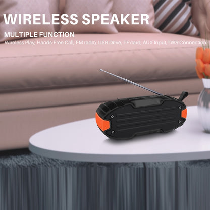 New Rixing NR-907FM TWS Outdoor Bluetooth Speaker Support Hands-free Call / FM with Handle & Antenna(Red) - Desktop Speaker by NewRixing | Online Shopping South Africa | PMC Jewellery | Buy Now Pay Later Mobicred