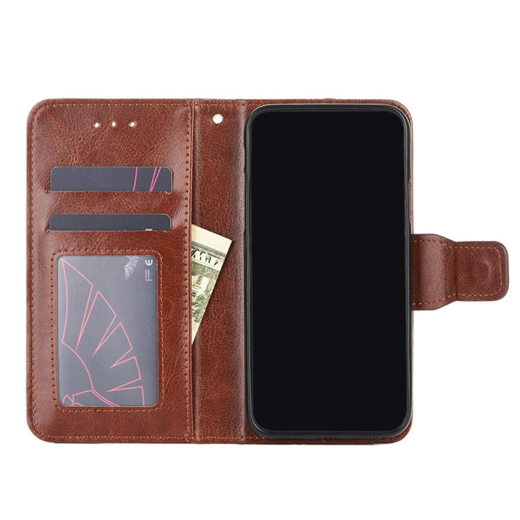 For Doogee X96 Pro Crystal Texture Horizontal Flip Leather Case with Holder & Card Slots & Wallet(Brown) - More Brand by PMC Jewellery | Online Shopping South Africa | PMC Jewellery | Buy Now Pay Later Mobicred