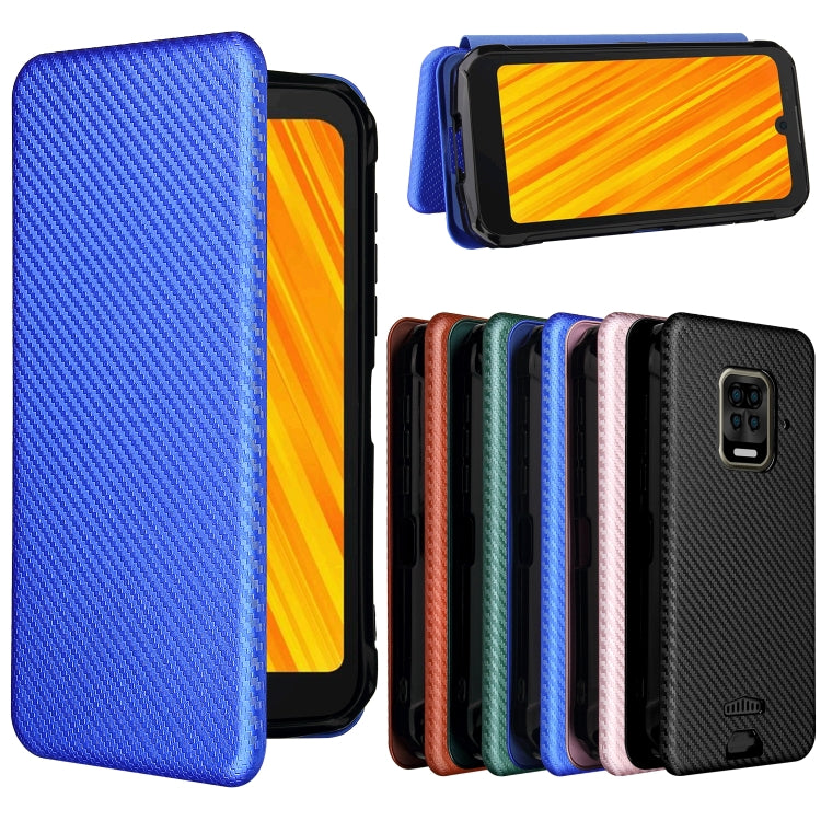 For Doogee S59 / S59 Pro Carbon Fiber Texture Horizontal Flip TPU + PC + PU Leather Case with Card Slot(Blue) - More Brand by PMC Jewellery | Online Shopping South Africa | PMC Jewellery | Buy Now Pay Later Mobicred