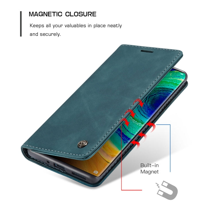 For Huawei Mate 30 Pro 4G / 5G CaseMe-013 Multifunctional Horizontal Flip Leather Case with Card Slot & Holder & Wallet(Blue) - Huawei Cases by CaseMe | Online Shopping South Africa | PMC Jewellery | Buy Now Pay Later Mobicred